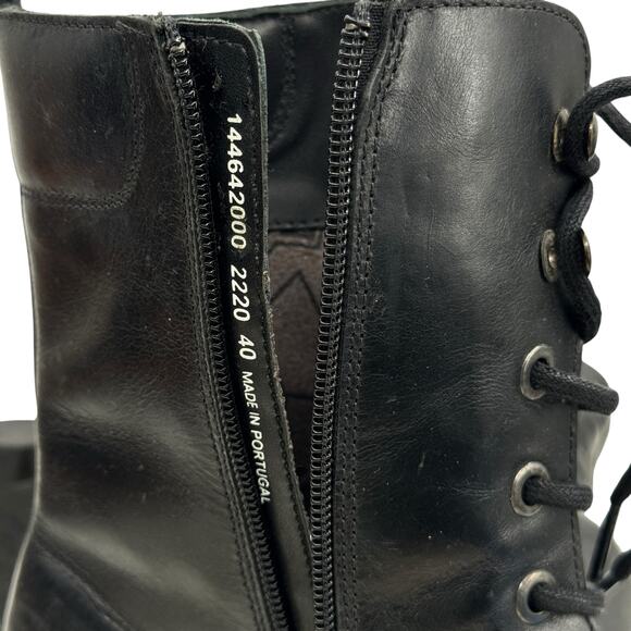 Fly London Tiel Combat Boot EU 40 US 9 Women's Leather Lace Up Platform Lug Sole - Picture 9 of 10